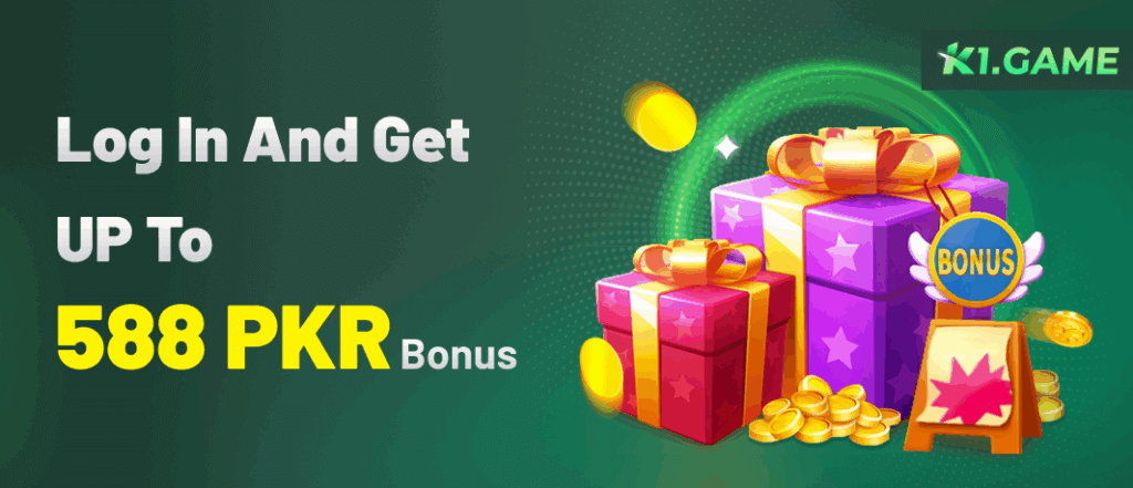 K1 Game PKR 588 No Deposit Bonus